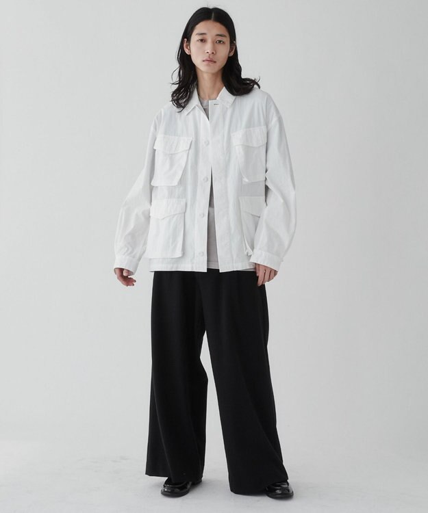 WEGO 【ユニセックス着用ITEM】ファティーグジャケット ホワイト