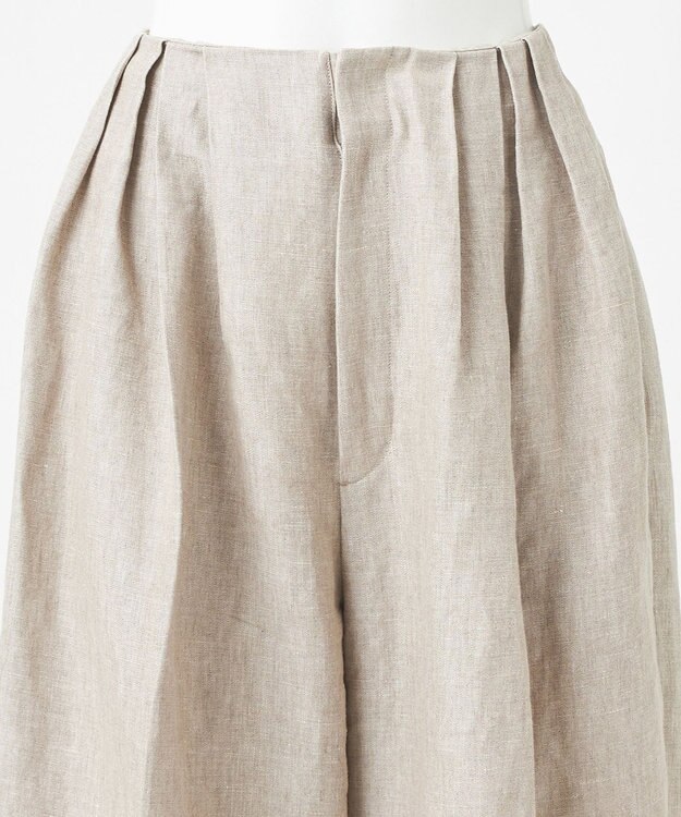 23区 【GOLD LABEL】MANTECO スーペリアリネン ワイドパンツ フラックス系