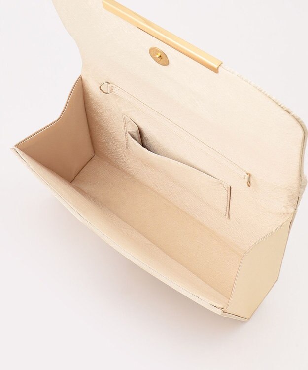 ANY SIS 【2WAY】ギャザープリーツパーティ バッグ シャンパン