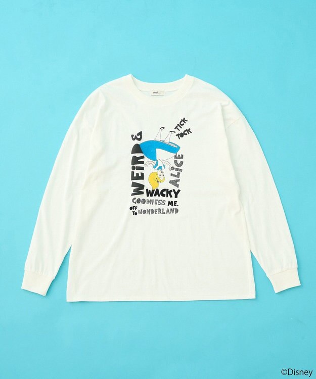 earth music&ecology ふしぎの国のアリス／ロゴデザインロンＴＥＥ White