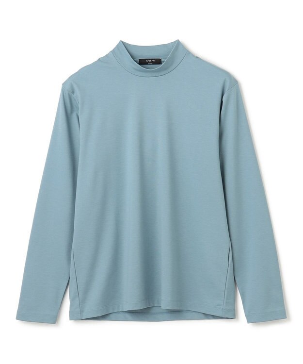 JOSEPH HOMME コンパクトストレッチジャージー    モックネックカットソー スカイブルー系