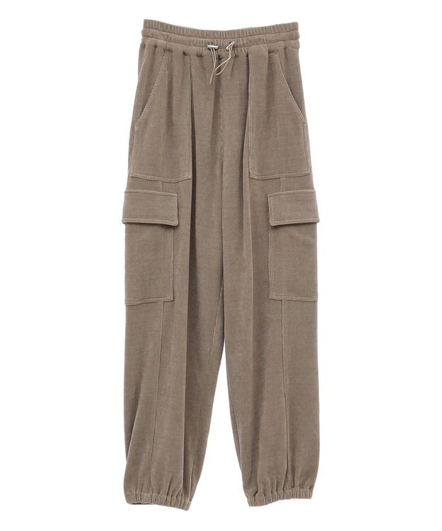 Green Parks ・ＥＬＥＮＣＡＲＥ　ＤＵＥ　コーデュロイカーゴパンツ Gray Beige