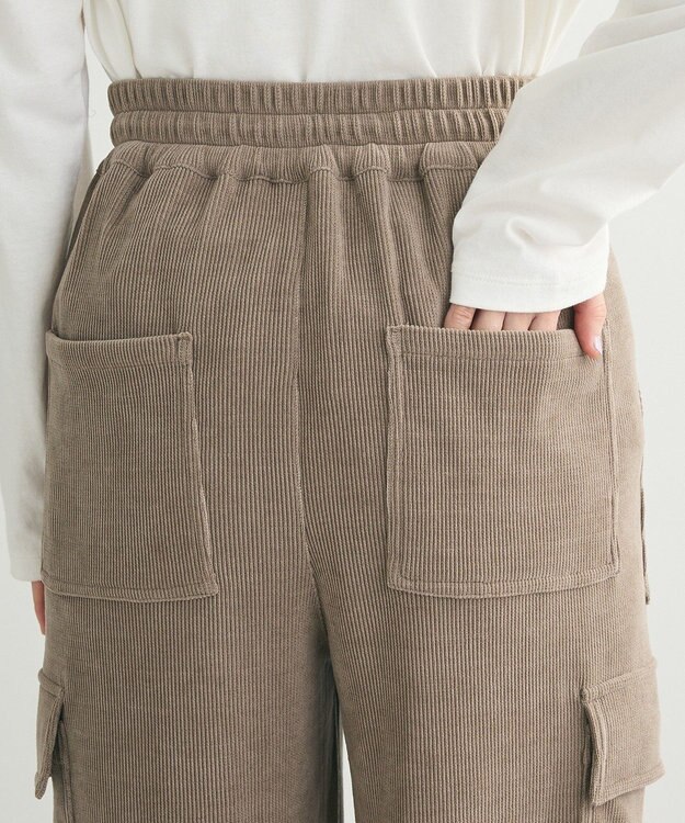 Green Parks ・ＥＬＥＮＣＡＲＥ　ＤＵＥ　コーデュロイカーゴパンツ Gray Beige