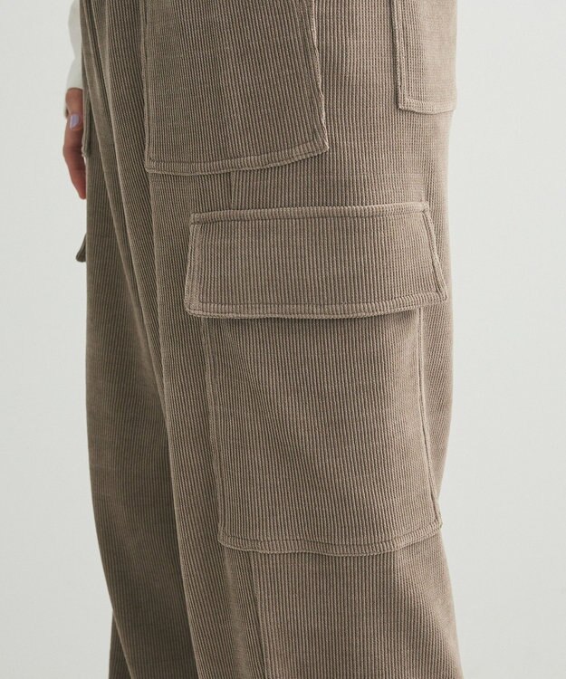 Green Parks ・ＥＬＥＮＣＡＲＥ　ＤＵＥ　コーデュロイカーゴパンツ Gray Beige