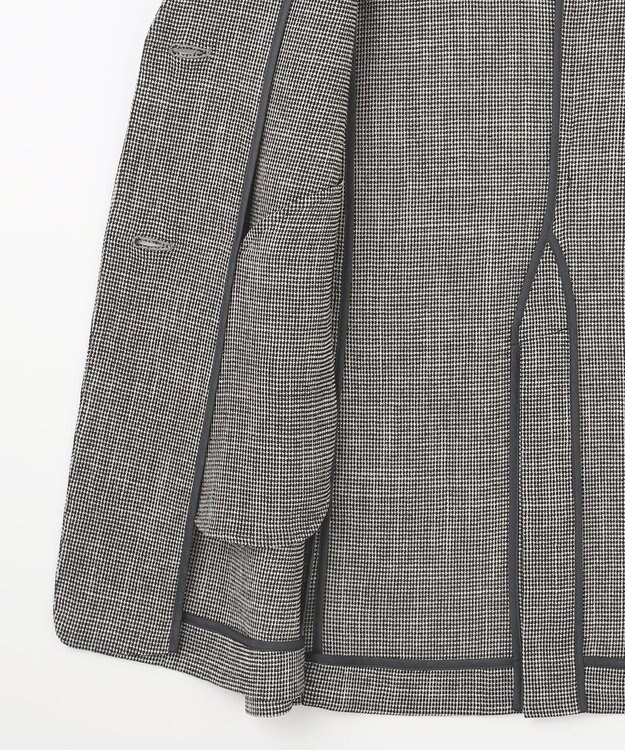 自由区 【洗える】ライトカラミミドル丈 ジレ モノトーン