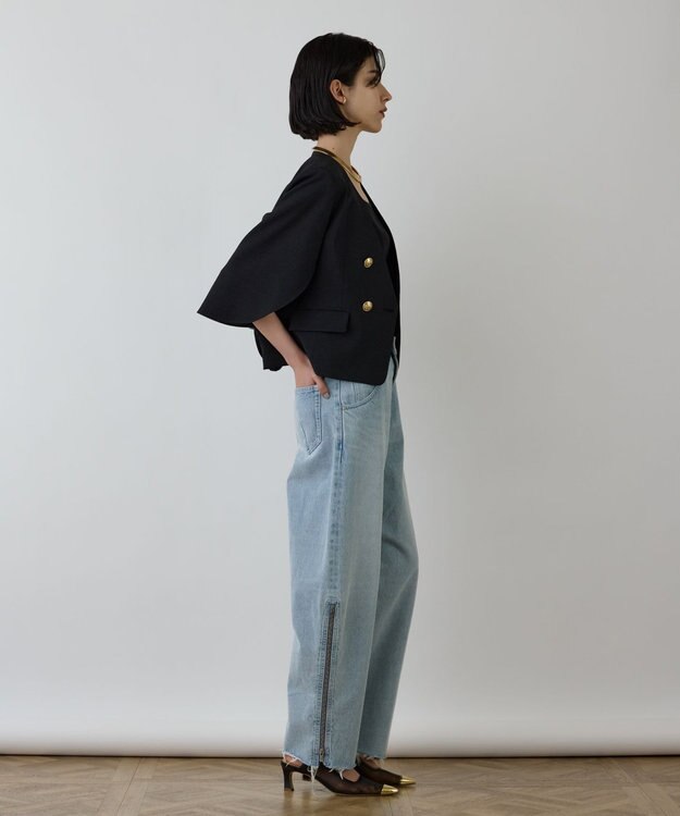 GRACE CONTINENTAL ラップスリーブジャケット ブラック