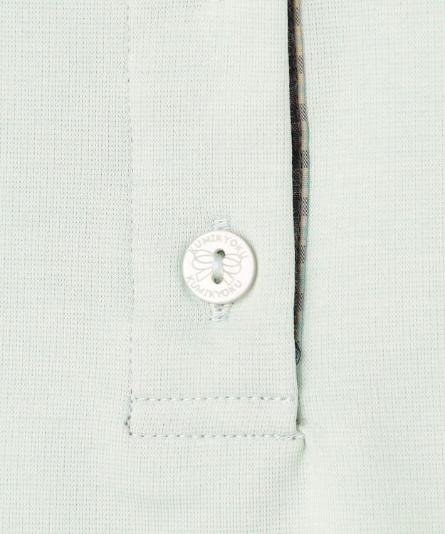 組曲 KIDS 【150-160㎝】 ミニチェック レイヤードトップス ミント