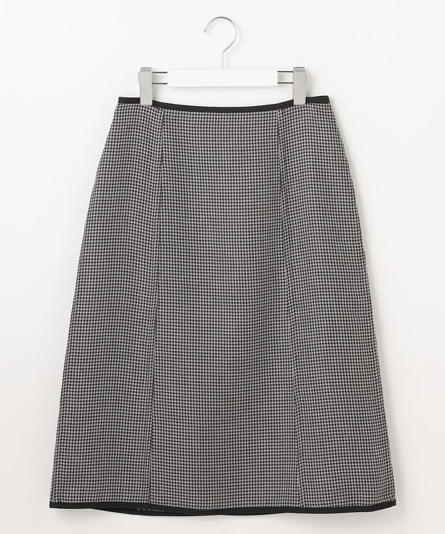 J.PRESS LADIES 【リバーシブル】リバーチェック スカート グレー系