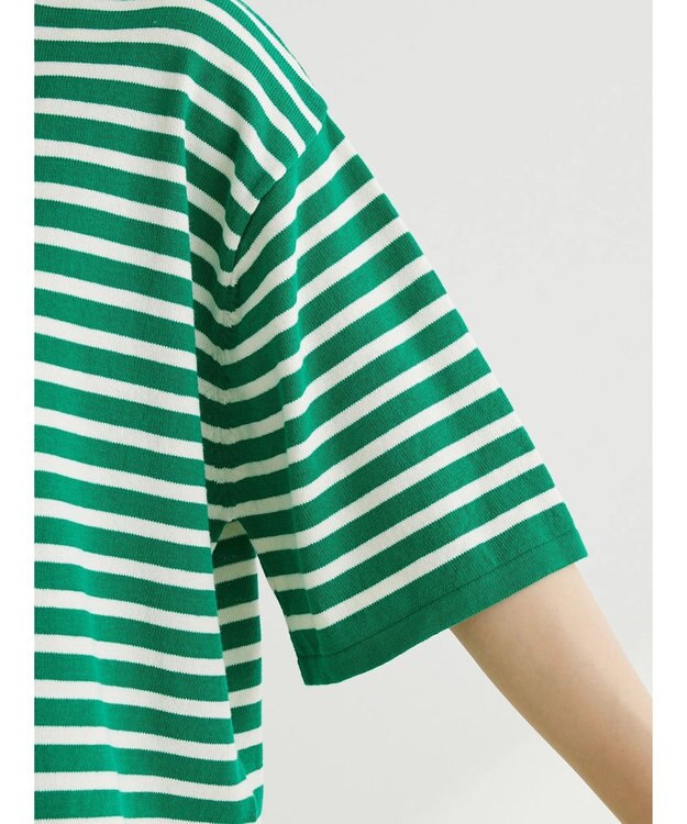 Green Parks 洗えるニットＴシャツ Off White