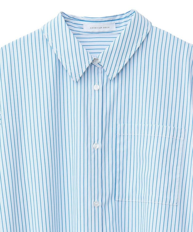 AMERICAN HOLIC シャツワンピース Sax