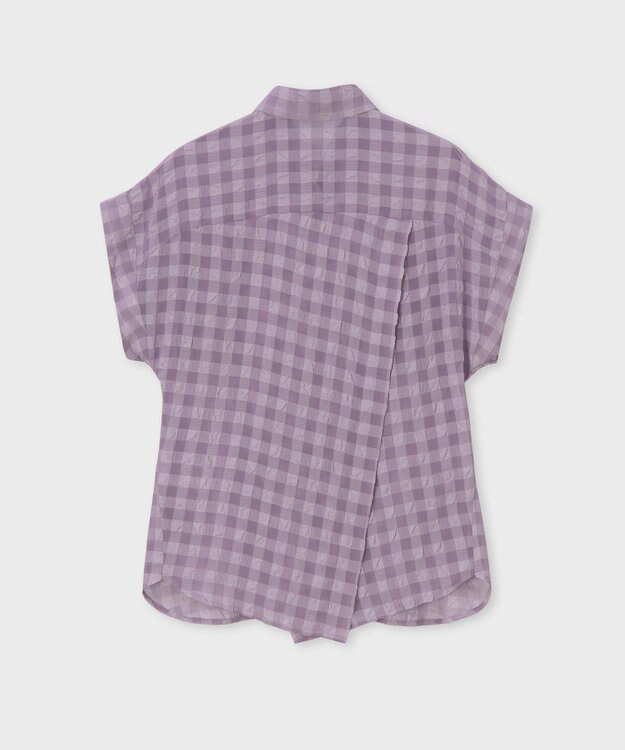Paul Smith シアサッカー キャップスリーブ シャツ ラベンダー