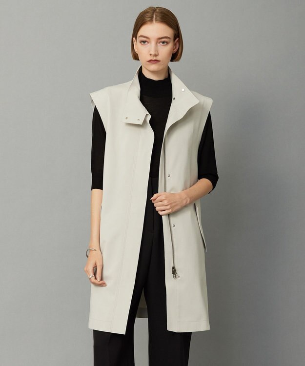 ICB ボンディングツイル スリーブレスアウター トープ系