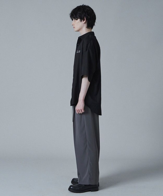 WEGO アムンゼンワンポイントBIGシャツ（S） ブラック