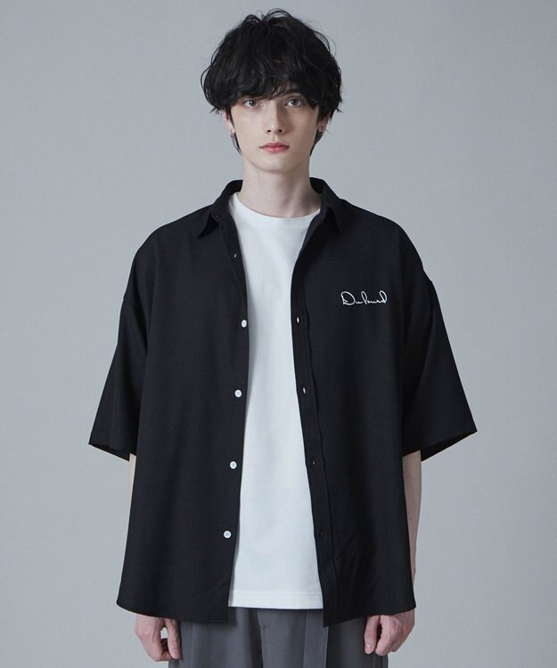 WEGO アムンゼンワンポイントBIGシャツ（S） ブラック