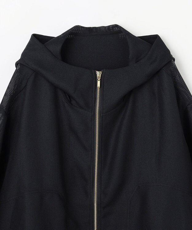 ANY L メッシュブルゾン ブラック