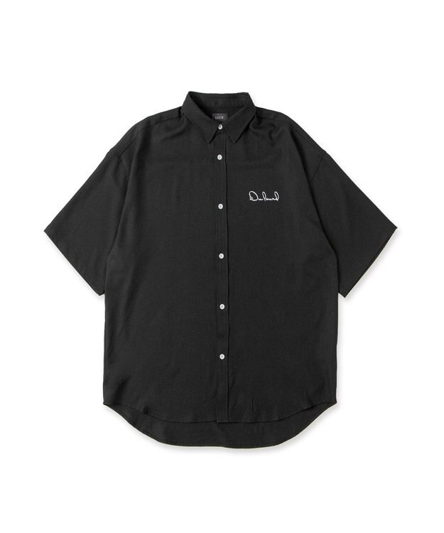 WEGO アムンゼンワンポイントBIGシャツ（S） ブラック