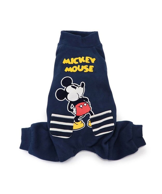 PET PARADISE ディズニー ミッキーマウス ペティヒート ロンパース 小型犬 紺（ネイビー・インディゴ）