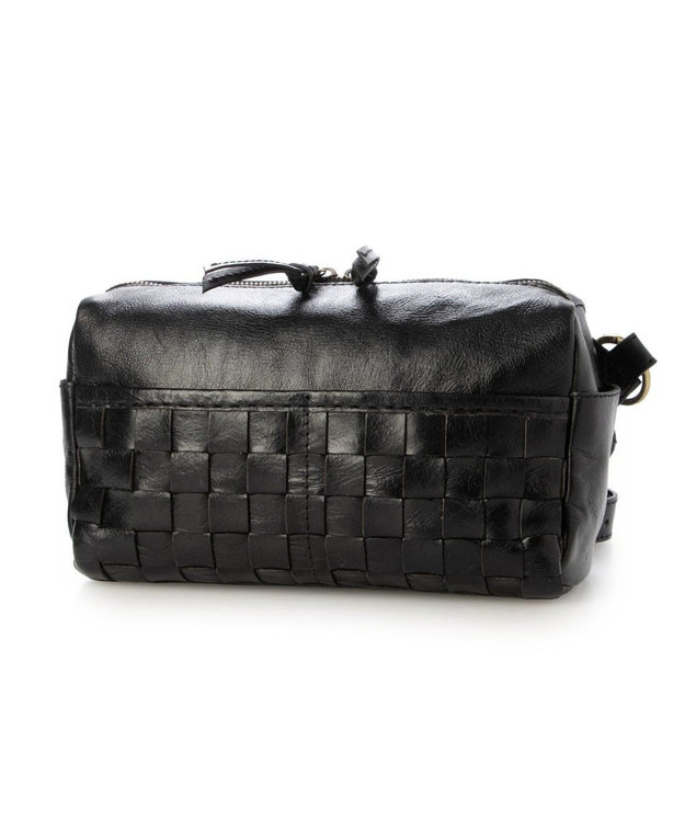 UNBILLION ピークスピーク PEAKS PEAK / 牛革レザーメッシュボディショルダー ブラック