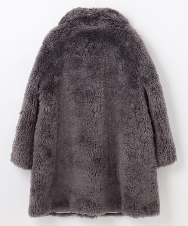 GRACE CONTINENTAL ウールボアショートコート チャコール