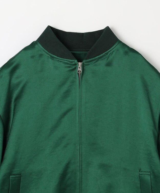 NAVE 【ReNAVE】タンブラーサテン ブルゾン グリーン系