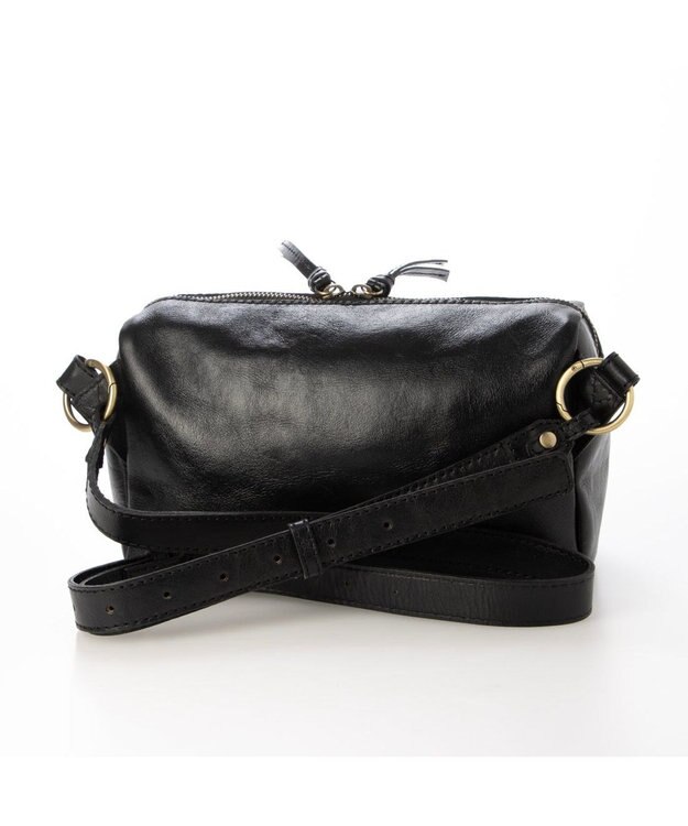 UNBILLION ピークスピーク PEAKS PEAK / 牛革レザーメッシュボディショルダー ブラック