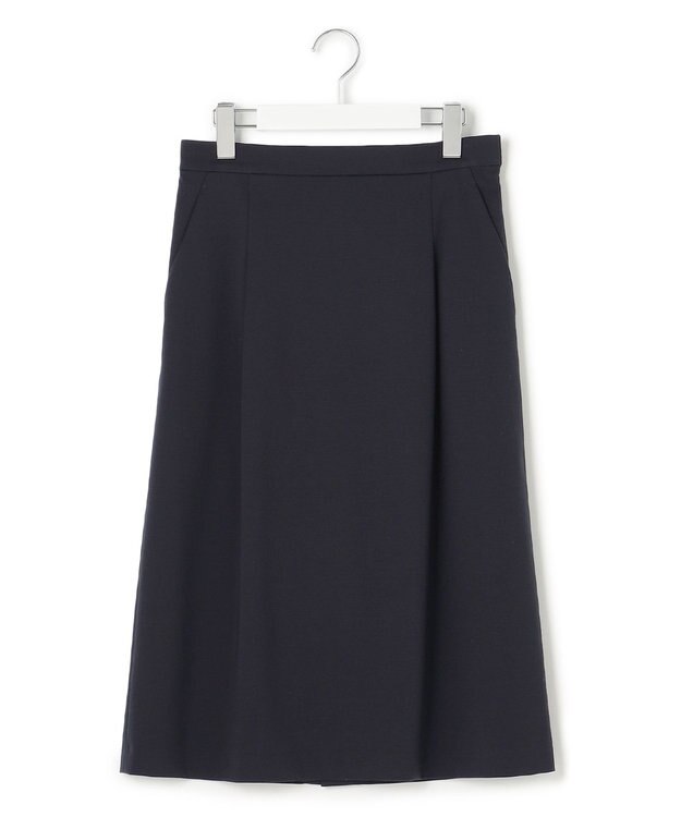 23区 【セットアップ対応/洗える】ストレッチポンチ スカート ネイビー系