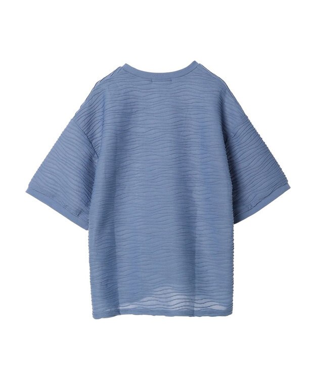 Green Parks ・Ｐｅｔｉｔ　Ｆｌｅｕｒ　ウェーブカットオーバーＴＥＥ Blue