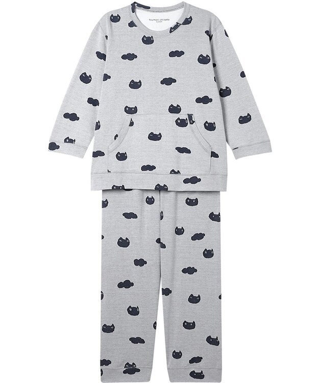 tsumori chisato SLEEP ツモリチサト パジャマ 綿100%(本体) ジャカード 8分袖 長袖 9分丈 レディース UDX218/ワコール アイボリー