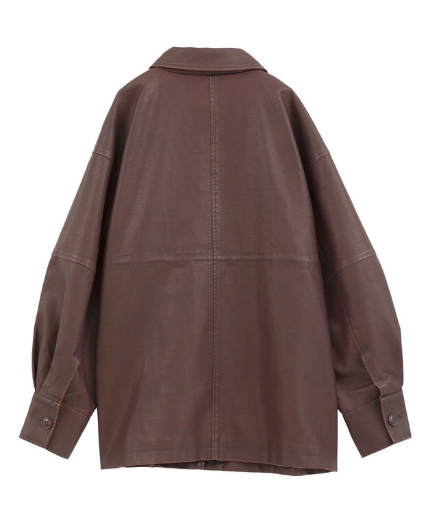 Green Parks ・ＥＬＥＮＣＡＲＥ　ＤＵＥ　フェイクレザーカバーオール Bordeaux