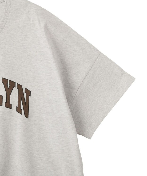 AMERICAN HOLIC BROOKLYN ロゴTシャツ Light Gray Mixture
