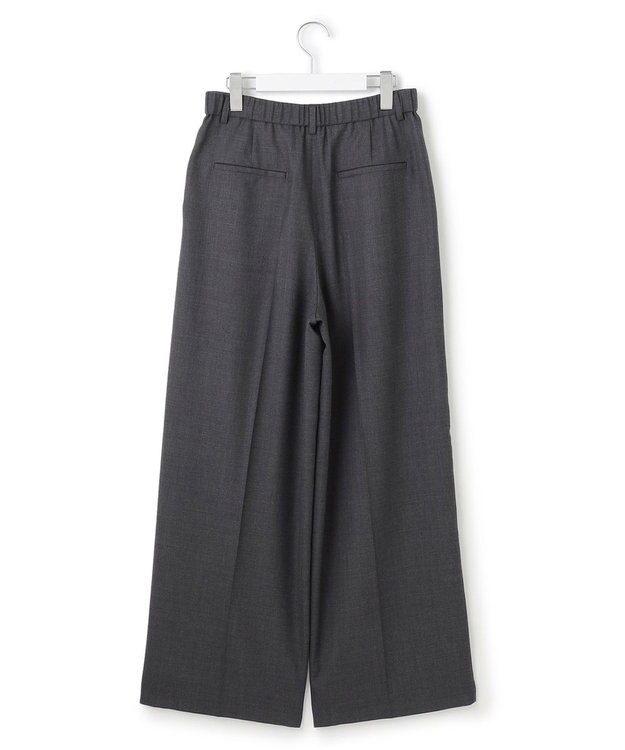 23区 【滝沢眞規子さん着用/VERY掲載/洗える】TWビエラ タック ワイド パンツ グレー系