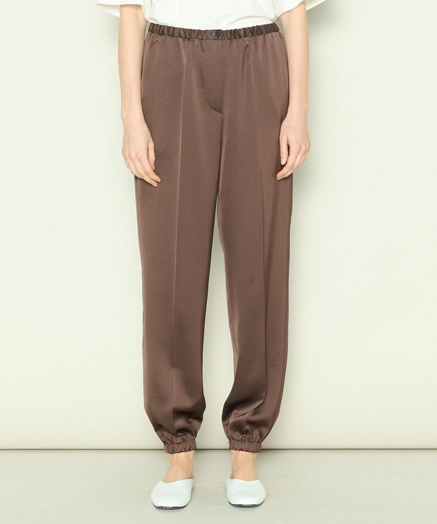 JOSEPH 【洗える】ドレーピーベネシャン　イージートラウザーズ Brown