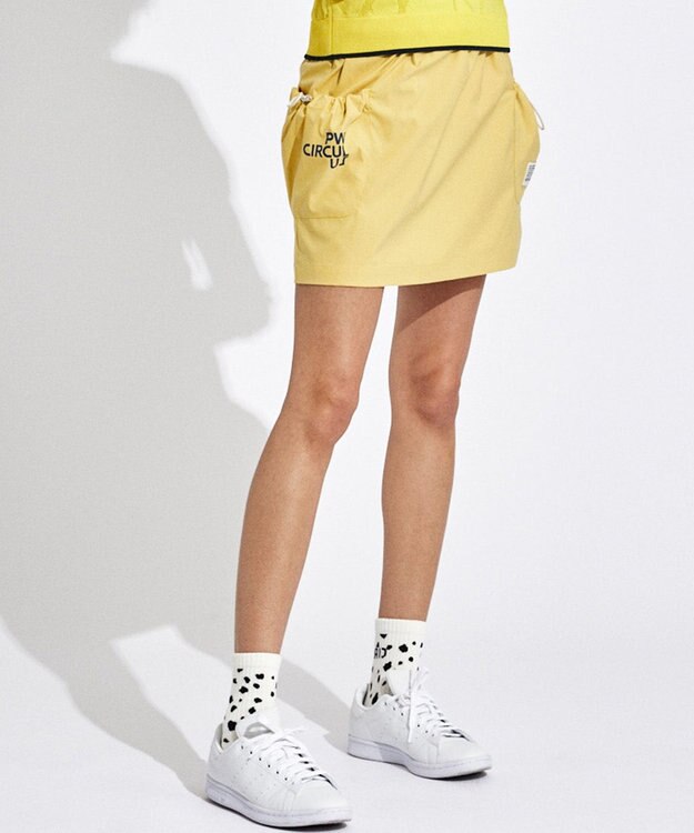 PW CIRCULUS 【WOMEN】ギャザリング スカート ゴルフウェア レディース イエロー系