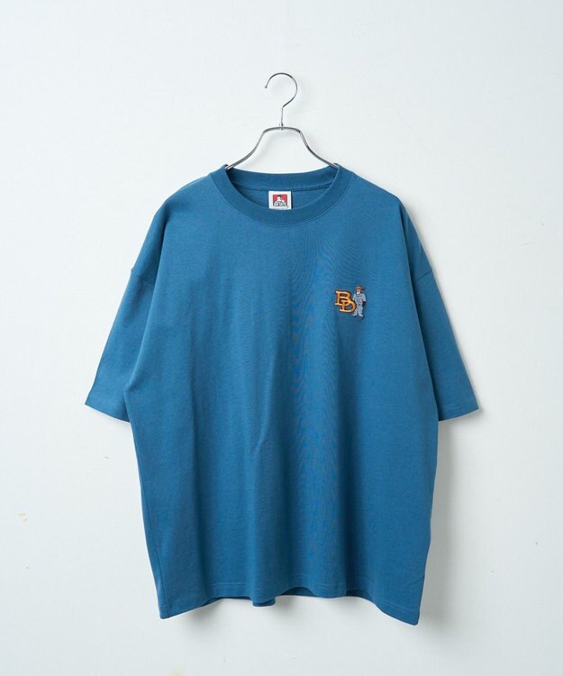 WEGO 【ユニセックス着用ITEM】別注ベンデイビスワンポイントT ブルー