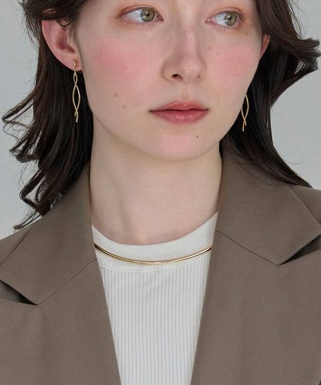 Phoebe ルーセントラインチョーカー　ゴールド/ネックレス/ネックカフ/40cm ゴールド