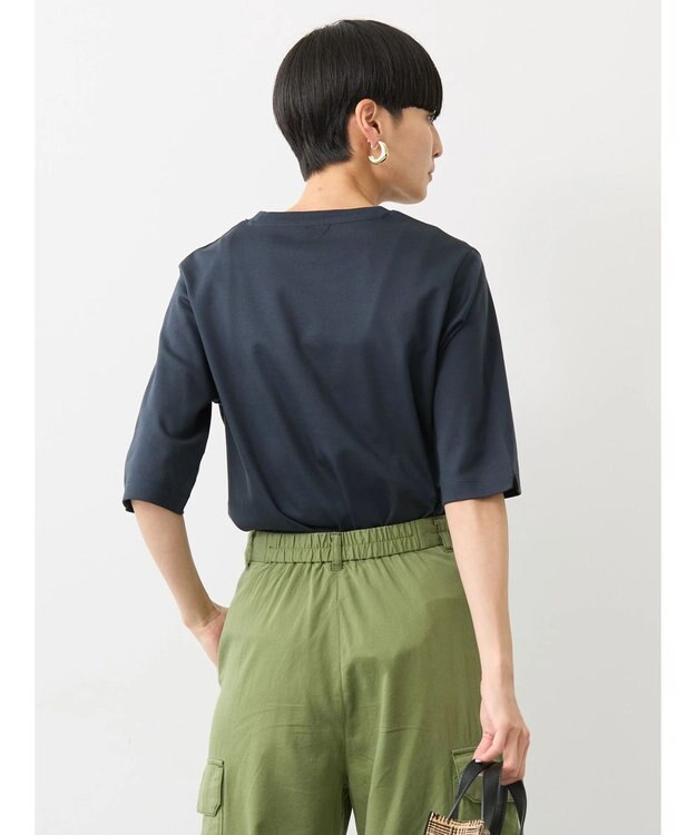 AMERICAN HOLIC ＵＶカット５分袖カットプルオーバー Navy