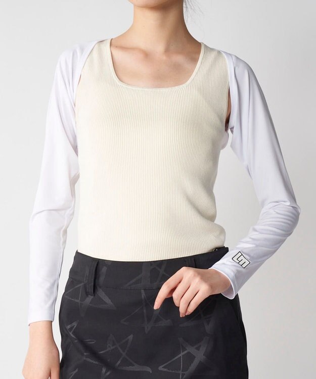 FILA GOLF／marie claire 【LOUDMOUTH】ボレロアームカバー White