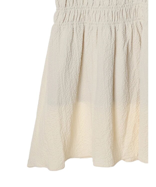 earth music&ecology ２ｗａｙシャーリングキャミワンピース Ivory