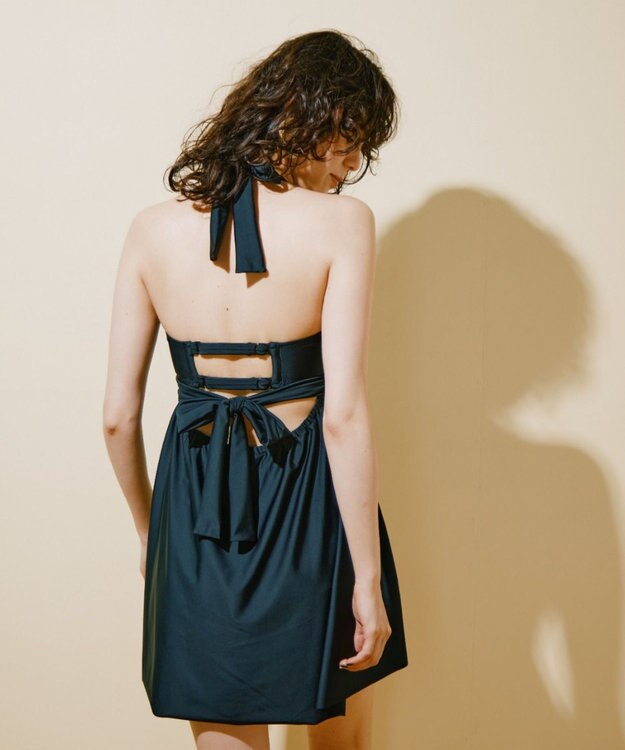 San-ai Resort（三愛水着楽園） ワコール定番商品カップ使用、GHIカップの大きなお胸に対応【グラマラスフィット】クロスワイヤーAライン水着　11EF-ML・13GHI-L LL ブラック