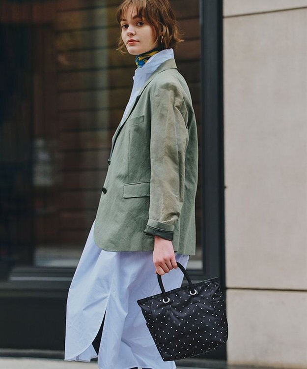 LeSportsac MEDIUM 2 WAY TOTE/プティドット/セージグリーン プティドット/セージグリーン