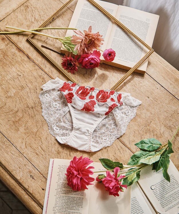 San-ai Resort（三愛水着楽園） エレガントコレクション【2407】デザインショーツ レッド