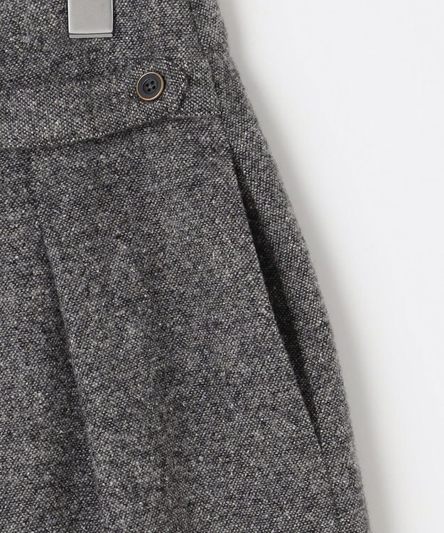 J.PRESS LADIES シルクネップ ツイード スカート ライトグレー系