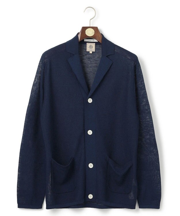 J.PRESS MEN 【HYBRID LINEN】ニットジャケット ネイビー系7