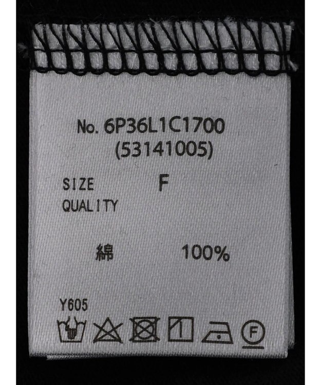 Green Parks ・Ｐｅｔｉｔ　Ｆｌｅｕｒ　ロゴ刺繍Ｔシャツ Black