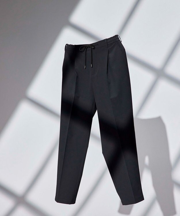 JOSEPH HOMME 【WEB限定】【新素材 / 新型】サマーヴェールストレッチ　ドロスト付ワイドテーパードパンツ/ MARLOW ネイビー系