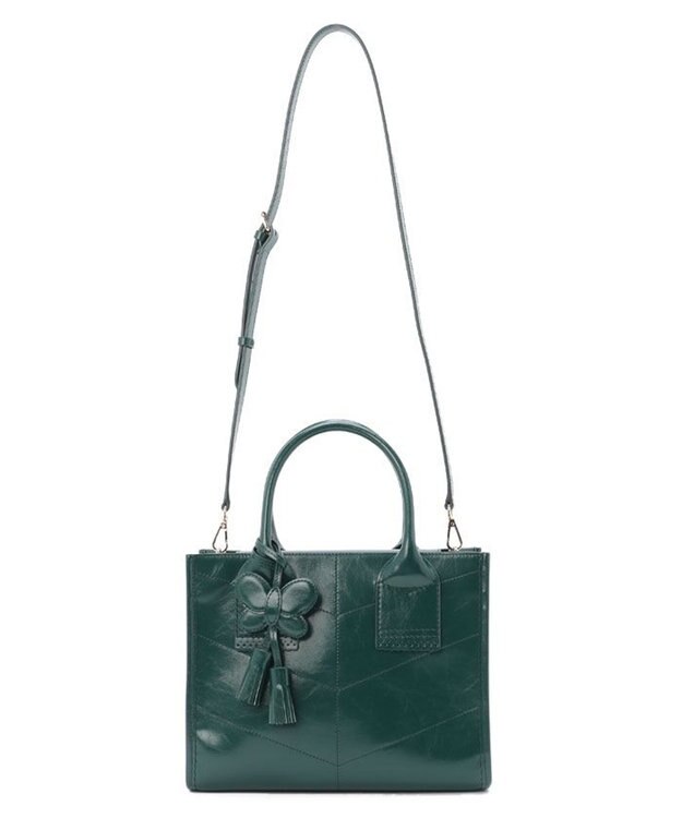 ANNA SUI ポワロ 2wayトートバッグ グリーン