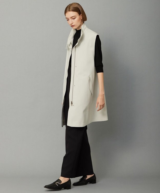 ICB ボンディングツイル スリーブレスアウター トープ系