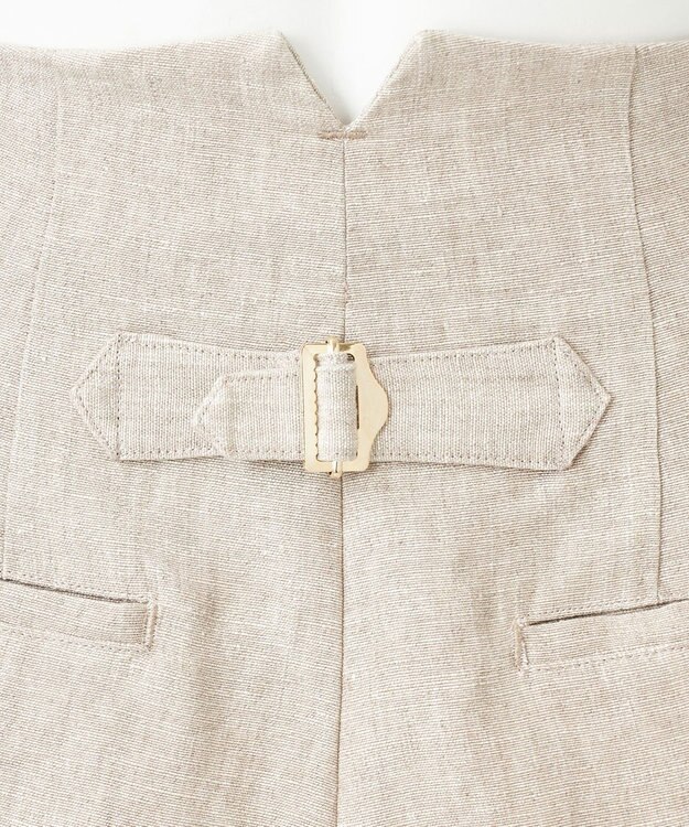 23区 【GOLD LABEL】MANTECO スーペリアリネン ワイドパンツ フラックス系