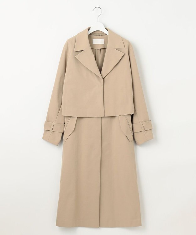 自由区 【洗える】4WAYトレンチ コート ベージュ系