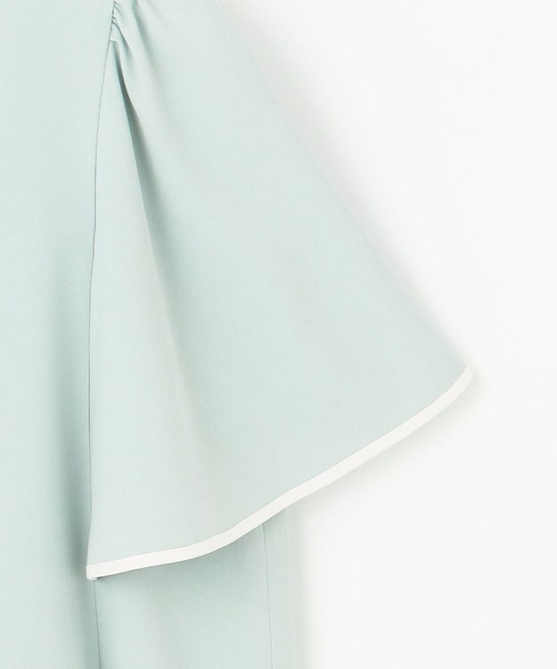 ANY SIS S 【洗える】バイカラーフレア ブラウス ミント